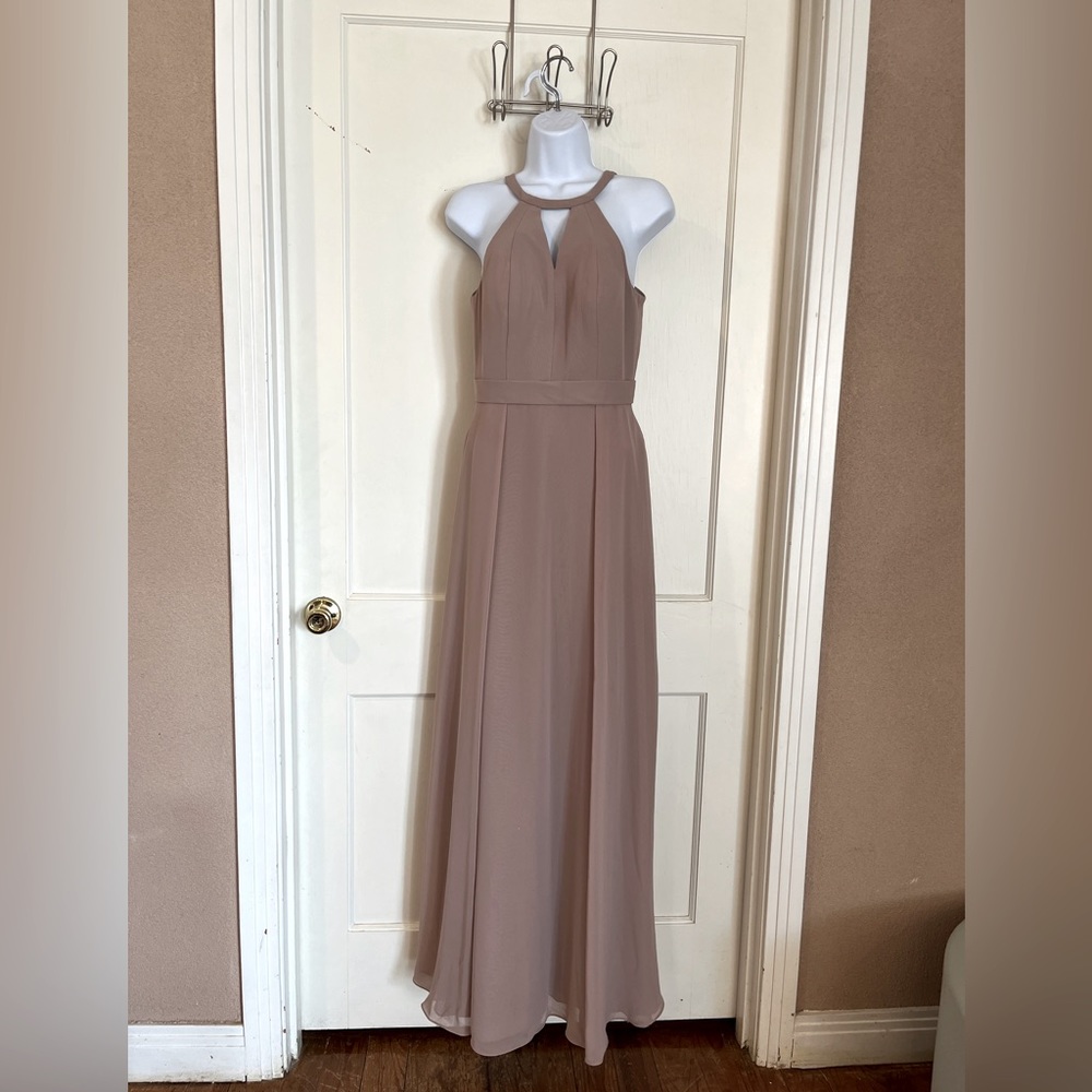 Azazie Taupe Formal Dress